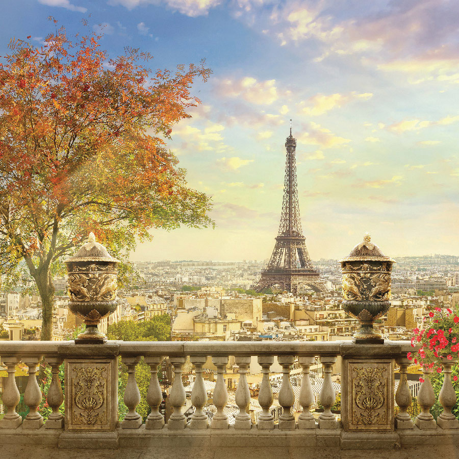 Фотообои Панорама Парижа, Мода Интерио /ш*в: 1.8*2.7 м